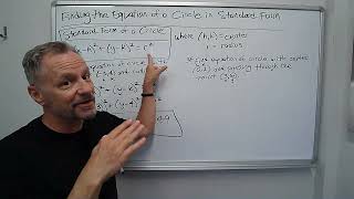 Finding the Equation of a Circle in Standard Form [upl. by Aicenev]