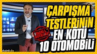 Çarpışma testlerinin en kötü 10 otomobili Small Overlap [upl. by Llehcor]