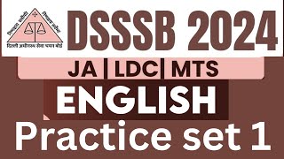 DSSSB ENGLISH  PRACTICE SET 1 PYQ MARKS BOOSTER dsssb reasoning reasoningtricks [upl. by Nehemiah]