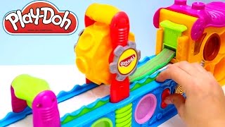 DibusYmas Play Doh Fun Factory Play Doh Mega Fun Factory Hasbro Toys Review [upl. by Kalbli]