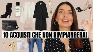 GUARDAROBA CAPSULA IDEALE 10 ACQUISTI MODA che non RIMPIANGERAI MAI [upl. by Fulton]