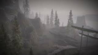 Skyrim Music amp Ambience  Rainy Foggy Wet 15 hours [upl. by Barny648]