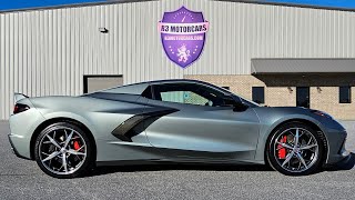 2022 CORVETTE 3LT Z51 CONVERTIBLE HTC HYPERSONIC GRAY BLACK AND RED SEATS FOR SALE R3MOTORCARSCOM [upl. by Neneek625]