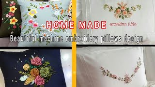 beautiful embroidery designsmachine embroiderypillow embroidery art embroidery design shorts [upl. by Sherrer204]