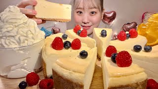 ASMR 冷凍チーズケーキ Frozen Cheesecake【日本語字幕】【咀嚼音 Mukbang Eating Sounds】 [upl. by Annaes]