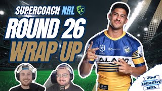 NRL Supercoach 2024  Weekly Wrap Up  Round 26 LIVE Review [upl. by Mllly]