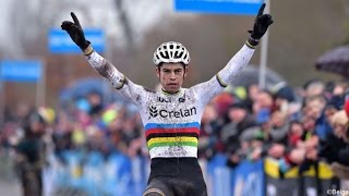 YES Wout Van Aert 2é Wereldkampioen veldrijden in Bieles 2017 [upl. by Alisander746]