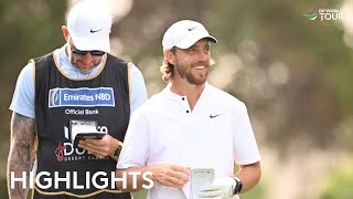 Tommy Fleetwood Round 2 Highlights  2024 Hero Dubai Desert Classic [upl. by Towbin]