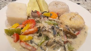 How to make salt mackerel rundown Jamaican style recipe [upl. by Sirovaj]