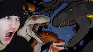 Reacting to Indoraptor vs Atrociraptors [upl. by Aoniak]