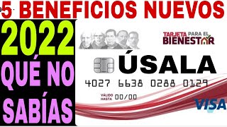 5 BENEFICIOS NUEVOS DE TARJETA BIENESTAR AQUÍ [upl. by Daus619]