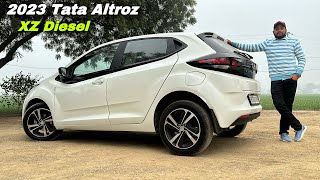 Tata Altroz XZ Diesel 2023 Price amp Features ❤️ Last Diesel Hatchback [upl. by Ynnig]