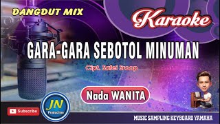 Gara Gara sebotol MinumanKaraoke Dangdut RemixNada WanitaCipt Safei Sroop [upl. by Beberg233]