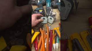 Clearing out an electricians tool bag electrician toolbag tools electricianlife [upl. by Enrobso530]