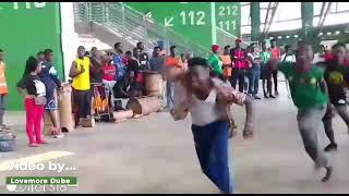 A dance ensemble rehearses ahead of tomorrows closing ceremony at Japoma Stadium Douala Cameroon [upl. by Girhiny]