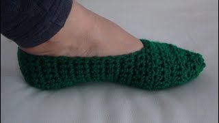 How Crochet Easy Slippers Pattern 899│by ThePatternFamily [upl. by Nosyt]