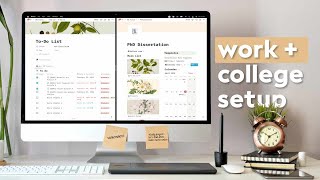 Plan Your PhD With Notion  Free Template [upl. by Mou]