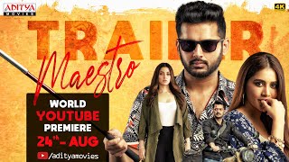 Maestro Trailer Hindi  Nithiin Tamannaah Bhatia Nabha Natesh  South Movie 2024  Aditya Movies [upl. by Burford]