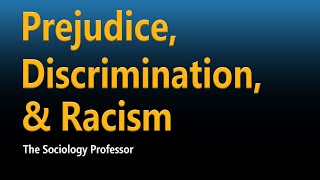 Prejudice Discrimination and Racism [upl. by Ursala]