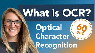 What is OCR  Optical Character Recognition Explained in 60 Seconds [upl. by Asseral]