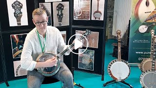 Seán Mac Giolla Bháin playing a Rioga Deluxe open back tenor banjo [upl. by Osbourn]