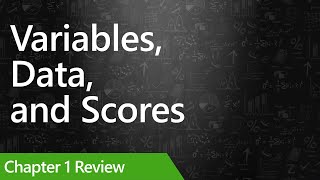 Variables Data and Scores [upl. by Ycats201]