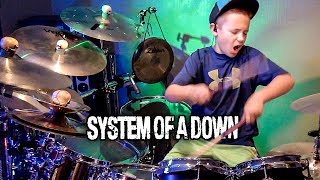 CHOP SUEY  SOAD 9 year old drummer [upl. by Atterg]