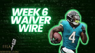 ADD THESE PLAYERS NOW In Week 6  Fantasy Football Advice [upl. by Jacynth]