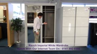 Rauch Imperial White 2 Sliding Door 2 Mirror Wardrobe [upl. by Ahseim]