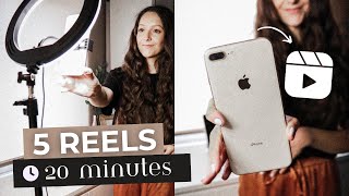 5 Easy amp Quick Instagram Reels Ideas for Your Business Try These for your Next Reel [upl. by Korella]