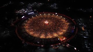 Already missing Navratri  Glimpses of United Way Baroda Garba 2023  United Way Garba Drone View [upl. by Nyleimaj]