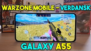 Así es WARZONE MOBILE  VERDANSK vs SAMSUNG GALAXY A55 [upl. by Yelnats]