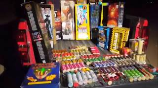 Fireworks Demo 1 Inch Canister Shells  quotStacked Deck Seriesquot Artillery Shells Red Rhino [upl. by Job]