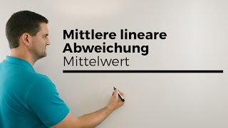 Mittlere lineare Abweichung vom Mittelwert Häufigkeitsverteilung Statistik  Mathe by Daniel Jung [upl. by Ahsitam]