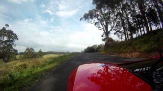 Targa Tasmania 2011  In the Cockpit of a Tesla Roadster [upl. by Nnyltiac]