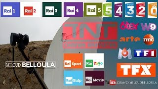 إستقبال Eutelsat 5W مع ضبط الاقط لرفع إشارة قنوات TNT [upl. by Anerhs660]