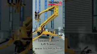 Towable Boom Lift  Trailer Mounted Boom Lifts materialhandlingequipment handlingequipment [upl. by Ahsas195]