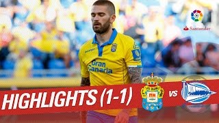 Resumen de UD Las Palmas vs Deportivo Alavés 11 [upl. by Alathia766]