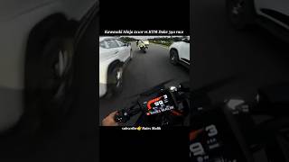 Kawasaki Ninja zx10r vs KTM Duke 390 race motovlog ytshorts shorts viralvideo [upl. by Kcireddor]