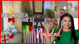 Decora tu PATIO o TERRAZA para NAVIDAD 2024  Manualidades Navideñas  Decoración Navideña 2024 [upl. by Eimoan]