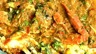 Anjappars tasty chettinad crab curry recipe  crab masala crab [upl. by Hagep]