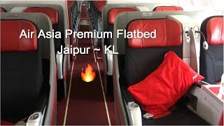 Trip Report Air Asia Premium Flat Bed Business classJaipur to Kuala Lumpur D7 185 in A 330300 [upl. by Aicirtan599]