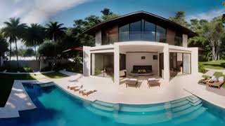 360 VR Ocean Villa  Relaxing Ambience Experience  Ocean Exotic Sound Natural  4K VR 360 Video [upl. by Pavla]