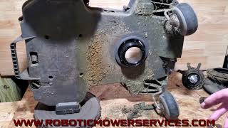 Husqvarna Automower Cutting Motor amp Height Adjustment System Remove And Replace 400500 Series [upl. by Guthrie]