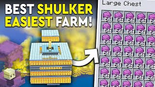 Minecraft NEW Shulker Farm Tutorial  EASY amp FAST  1450 PH [upl. by Enilegnave]