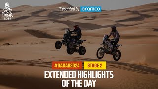 Extended highlights of Stage 2 presented by Aramco  Dakar2024 [upl. by Nivak639]