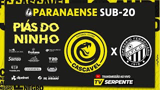 CASCAVEL X OPERÁRIO  SEMIFINAL  PARANAENSE SUB20 [upl. by Anemij]