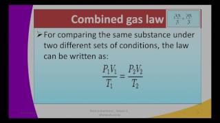 Form3 Chemistry lesson3 Combined Gas Law [upl. by Tserof]