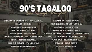 90’s Tagalog Love Songs  NonStop Playlist [upl. by Ahsein]