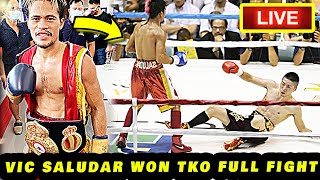 CONGRATS VIC SALUDAR PANALO 5TH RD TKO FULL FIGHT VIC SALUDAR VS SANCHAI YOTBOON HIGHLIGHTS [upl. by Claudy]